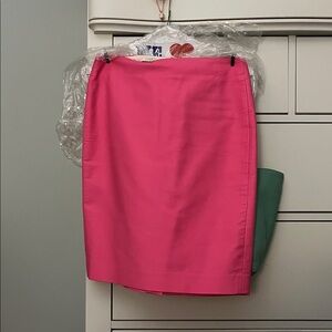 JCrew bright pink No.2 pencil skirt